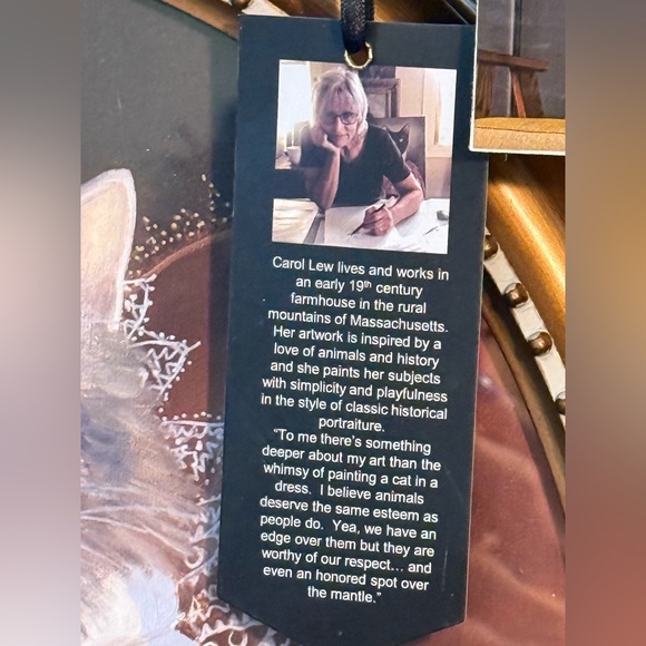 Carol Lew Art NWT Whimsical Aristocratic Cat Portrait Ornate Framed Art Print - Picture 7 of 10